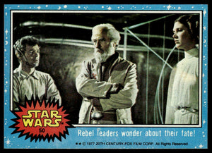 Star Wars: Rebel Leaders Wonder About Their Fate! Topps 1977 Card Series