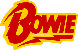 Sticker - Bowie, David - Red And Yellow Logo