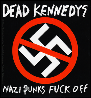 Sticker - Dead Kennedys - "Nazi Punks Fuck Off" - 4.5"