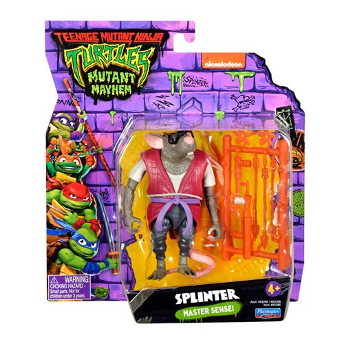 Playmates Teenage Mutant Ninja Turtles: Mutant Mayhem Movie Turtles Master Splinter Basic Figure