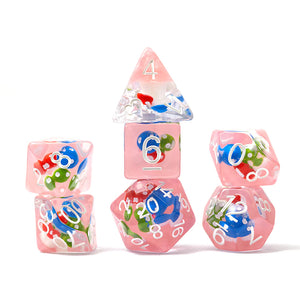 Dice Set: Magic Mushroom 7-Piece Polyhedral RPG Sirius Dice Set