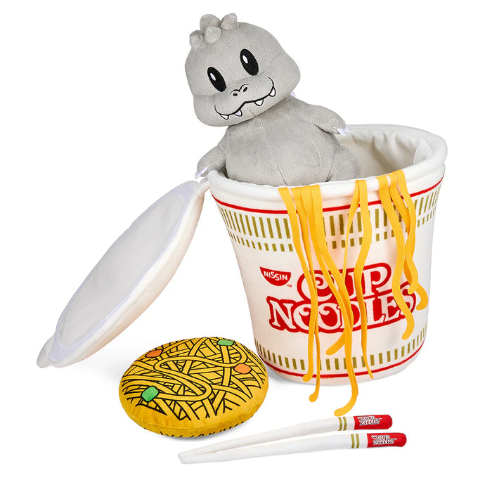 NISSIN® X GODZILLA - 10" INTERACTIVE PLUSH - GODZILLA IN CUP NOODLES®