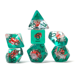 Power Mushroom 7-Piece Polyhedral RPG Sirius Dice Set