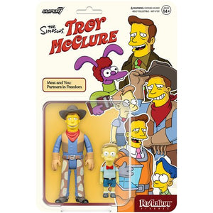 SUPER7 The Simpsons Troy McClure (Cowboy) 3 3/4-Inch ReAction Figure