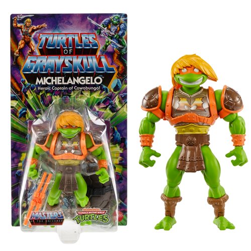 Action Figure: Masters of the Universe Origins Turtles of Grayskull Wave 3 Michelangelo Action Figure