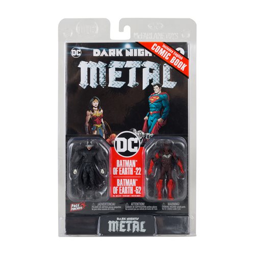DC Dark Nights Metal Page Punchers Batman Who Laughs and Red Death 3-Inch Scale Action Figure with Comic Book