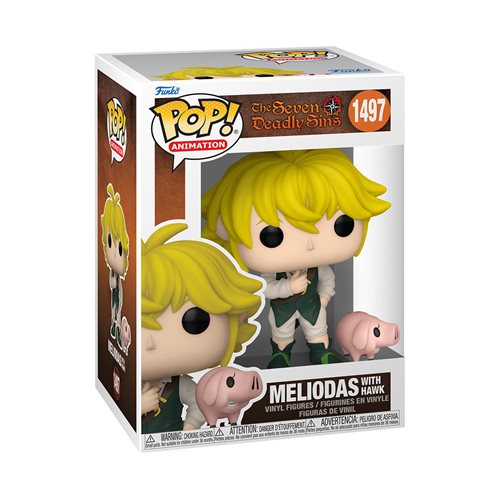 Seven Deadly Sins Meliodas Funko Pop! Vinyl Figure and Hawk Funko Pop! Buddy #1497