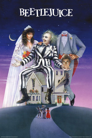 Poster: Beetlejuice Reproduction Movie Poster Size 24X36 NEW