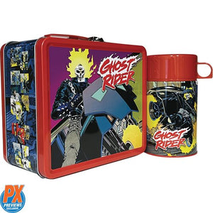 Lunch Box: Ghost Rider 90s Tin Titans Lunch Box with Thermos - Previews Exclusive