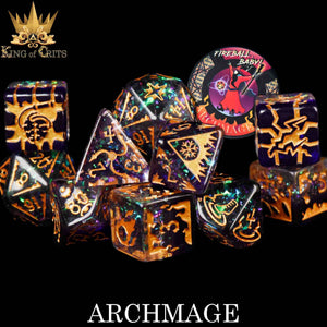 Dice Set (King Of Crits): Archmage (x11 Dice Set)