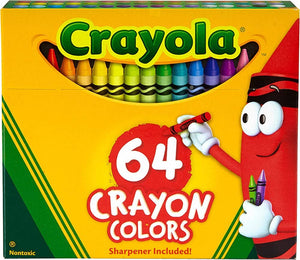 Crayola Crayons with Sharpener - 64 Count