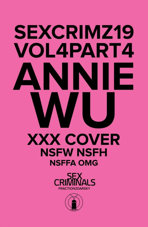 Sex Criminals #19 Annie Wu XXX Variant
