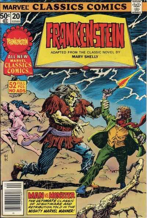 Marvel Classics Comics #20 Frankenstein (1976 Illustrated Classic Novels)