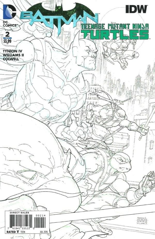 Batman / Teenage Mutant Ninja Turtles #2 (Cover E / 4th Printing)