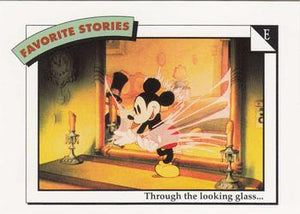 Disney Collector Cards (1991 Impel)  #32 - E: Through the looking glass...