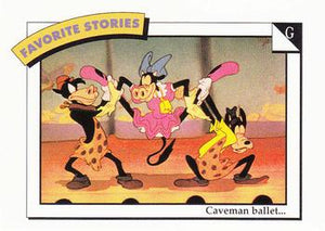 Disney Collector Cards (1991 Impel)  #37 - G: Caveman ballet...
