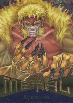 Marvel Metal 1995 Trading Cards : Sabretooth #115