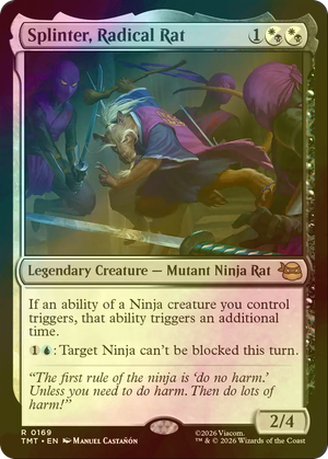 Magic The Gathering: Teenage Mutant Ninja Turtles : Splinter - Radical Rat (Foil)