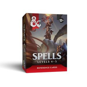Dungeons & Dungeons (DND) RPG TROVE SPELLS - Levels 4-5 Reference Cards