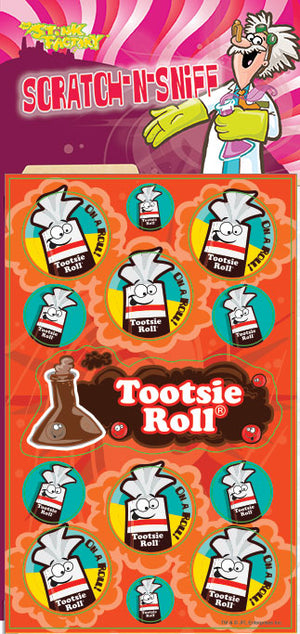 Stink Factory: Scratch & Sniff Stickers : Tootsie Roll
