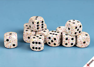 Dice Set: Chessex SPECKLED BIRTHDAY 16MM D6 DIE SET (x12 Dice)(CHX 25721)