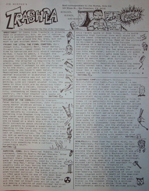 Trashola Vol. 3 #11 (1981 Horror Fanzine) Jim Morton's