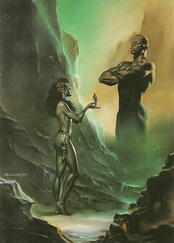 Boris Vallejo Trading Card Series 1 (1991)  #83 - Nyankopong and Elohoa
