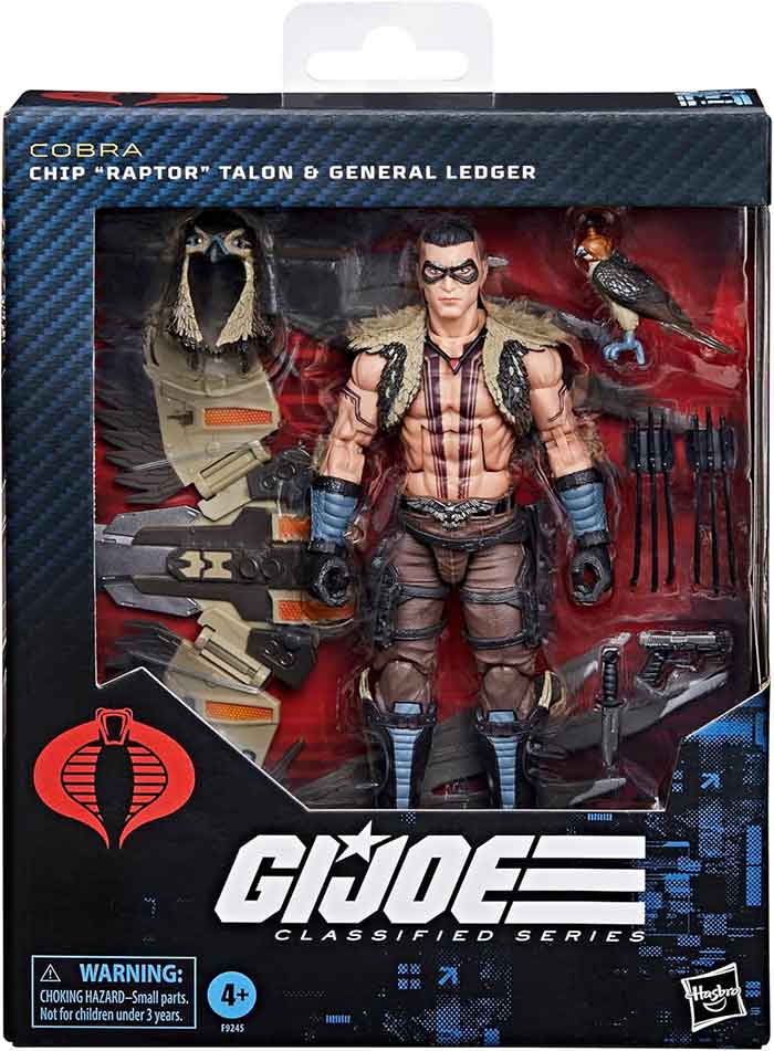 G.I. JOE CLASSIFIED SERIES : Chip "Raptor" Talon & General Ledger MIB