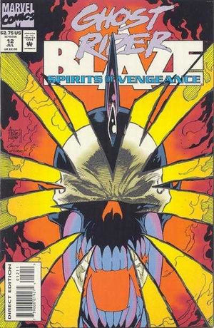 Ghost Rider & Blaze : Spirits of Vengeance #12 (1992) GLOW-IN-THE-DARK!!!
