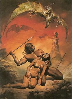 Boris Vallejo Trading Card Series 1 (1991) #69 - The Last Stand