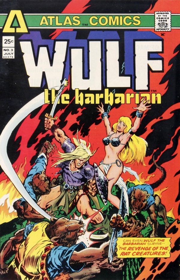 Wulf the Barbarian #3 (1975 Atlas Comics)