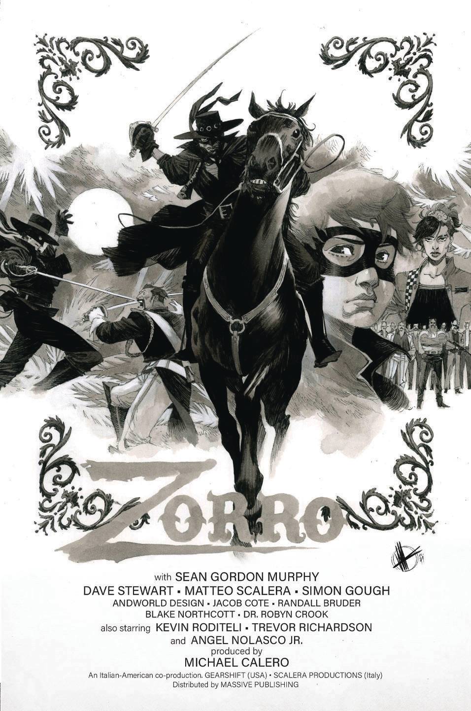 ZORRO: MAN OF THE DEAD #1 (OF 4) CVR F 1:10 INCV SCALERA Signed by Sea –  Fun Box Monster Emporium, image size:956x1442