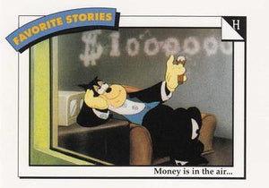Disney Collector Cards (1991 Impel)  #56 - H: Money is in the air...