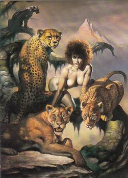 Boris Vallejo Trading Card Series 2 (1992) #30 - Mistress of the Cats