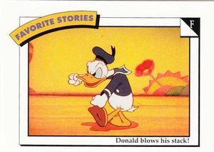 Disney Collector Cards (1991 Impel)  #42 - F: Donald blows his stack!