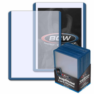 3x4 Topload Card Holder - Blue Border Pack of 25