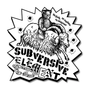 Sticker: “Subversive Element” Vinyl Sticker by Arcane Bullshit