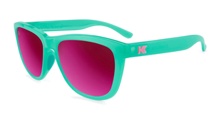 Knockaround Sunglasses: AQUAMARINE/ FUCHSIA PREMIUMS SPORT