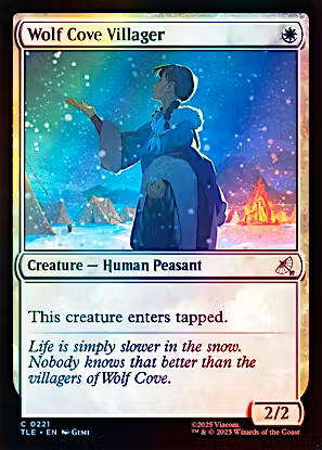 Magic The Gathering : Avatar The Last Airbender - Wolf Cove Villager (Foil)