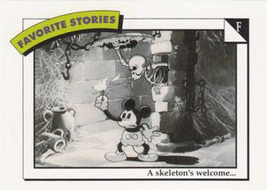 Disney Collector Cards (1991 Impel) #78 - F: A skeleton's welcome...