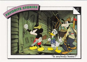 Disney Collector Cards (1991 Impel)  #64 - G: "Is anybody home?"