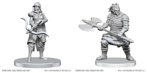 Dungeons & Dragons (DND): Nolzur`s Marvelous Unpainted Miniatures - W28 Assassin & Berserker