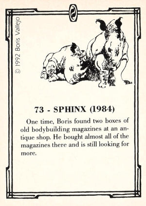 Boris Vallejo Trading Card Series 2 (1992)  #73 - Sphinx