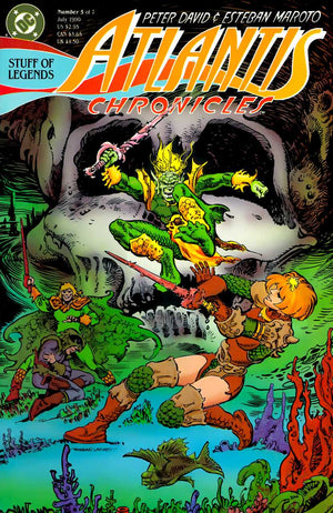 Atlantis Chronicles #5 (1990 Peter David Aquaman Ltd. Series)
