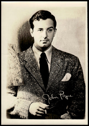 Vintage John Payne Fan Club Photo 7" X  5" 1950's