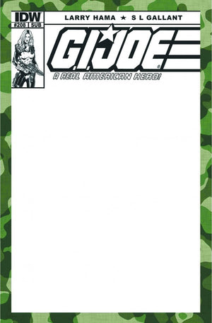 G.I. Joe: A Real American Hero #208 Blank Subscription Variant