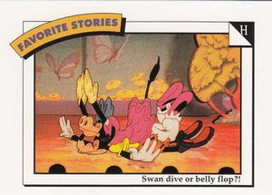 Disney Collector Cards (1991 Impel)  #38 - H: Swan dive or belly flop?!