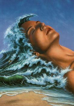 Beyond Bizarre : Jim Warren 1993 Trading Card Set - #43 - The Woman with Wavy Hair