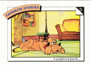 Disney Collector Cards (1991 Impel)  #49 - D: A perplexed pooch...