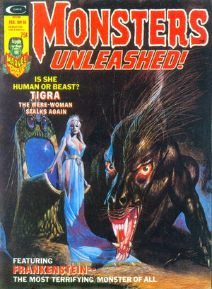 Monsters Unleashed #10 (1973 1st Series) Early Claremont Tigra Appearance